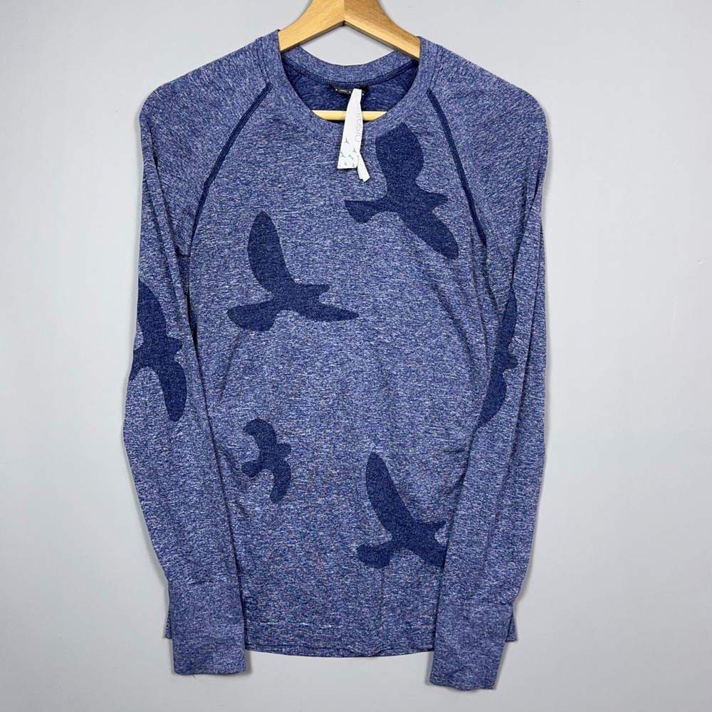 NWT Oiselle Flyte Performance Long Sleeve Tee Top Womens Small Bird Run Yoga Gym